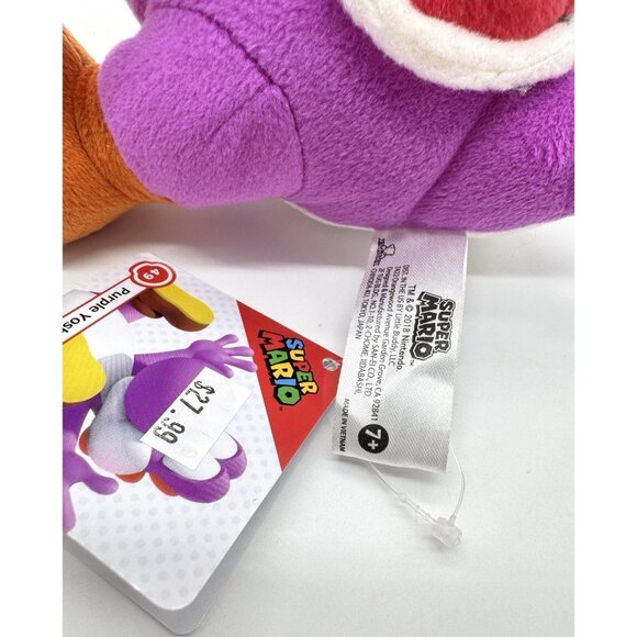 New PURPLE YOSHI PLUSH 8" Plushy Toy Nintendo Koopa 2018 w Tag - Picture 3 of 4